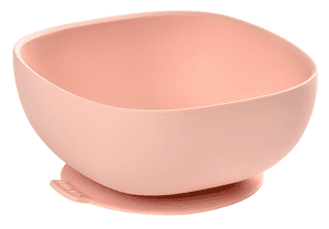 Silikonschüssel mit Saugnapf, rosa