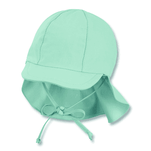 Schirmmütze mit Nackenschutz helltürkis