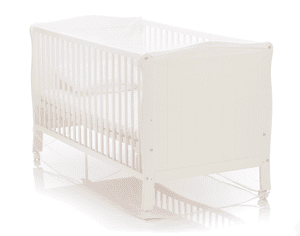 Mückennetz für Gitterbett weiß