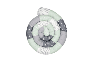 Baby-Bettschlange Mint Grau 400 cm