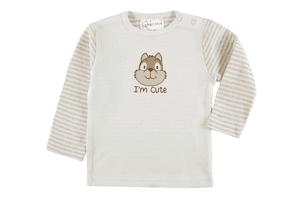 Langarmshirt Squirrel weiß