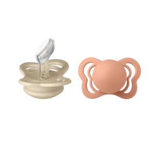 Schnuller Couture Vanilla / Peach Silikon 0-6 Monate, 2 Stk.