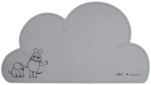 Platzdeckchen die Maus und der Elefant, hellgrau