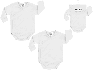 Wickelbody langarm 2er-Pack weiß