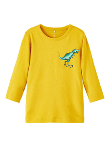 Langarmshirt Nbmbaba Spicy Mustard