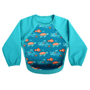 Lätzchen UltraBib mit Raglan-Ärmeln Fische