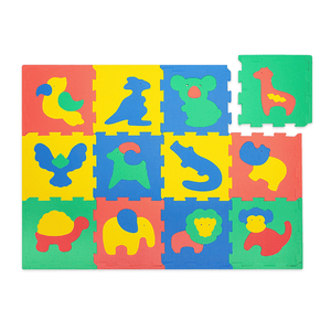 Puzzlematte Safari Tiere 120 x 90 cm