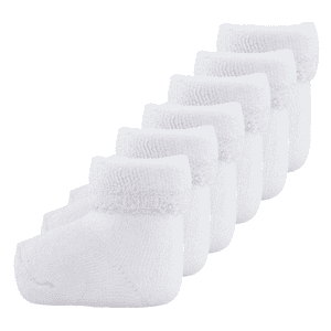 Erstlingssocken 6er Pack Newborn Uni Weiß