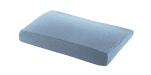 Kinderkopfkissen Melange Blau/grau Bamboo Collection