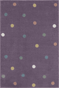 Kinderteppich Happy Rugs Wheel flieder/multi