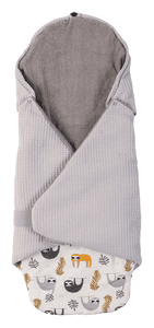 Einschlagdecke Waffelpique Grau Faultier