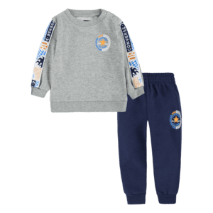 Set Pullover und Sweathose grau/blau