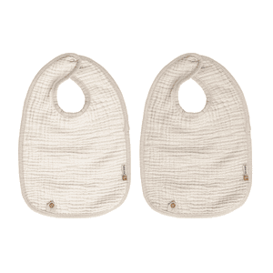 bébé jou Lätzchen 2er Pack Pure Cotton Sand