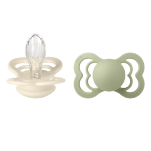 Schnuller Supreme Ivory & Sage Silikon 6-36 Monate, 2 Stk.