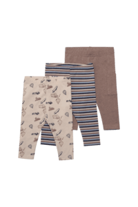 Hust & Claire Leggings 3-er Pack Lukas Deer brown melange