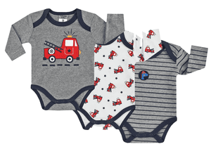Body 3er-Pack grau