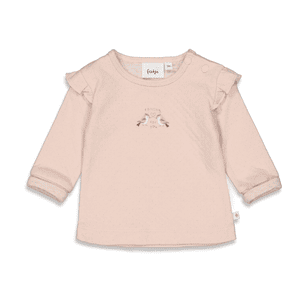Langarmshirt Falling For You Roze