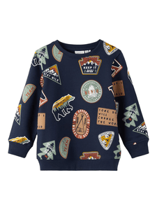 Sweatshirt Nmmoskan Dark Sapphire