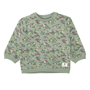 Sweatshirt olive gemustert