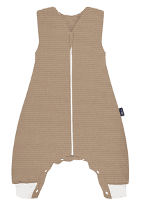 Sleep-Overall Starfish taupe/weiß