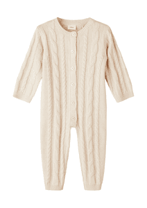 Strick-Overall beige