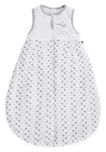 Schlafsack TENCEL weiß/grau