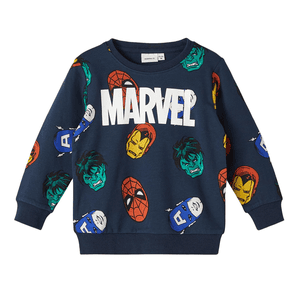 Langarmshirt Marvel Nmmniks Dark Sapphire