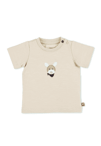 Kurzarm-Shirt Esel Emmi beige