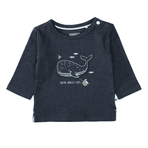 Shirt navy blue melange