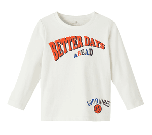 Langarmshirt Nmmbirger White Alyssum