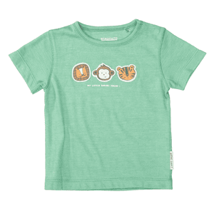 T-Shirt emerald strukturiert