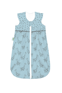 Jersey-Schlafsack Anni light happy giraffe blue pearl