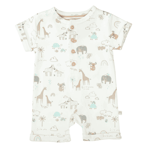 Overall warm white gemustert