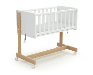 Wiege Cododo CONFORT weiß mit Buche 40 x 80 cm