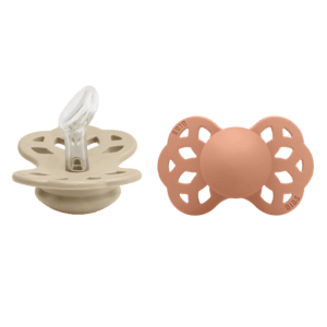 Schnuller Infinity anatomischer Sauger 0-6 Monate Vanilla & Peach 2 Stk.