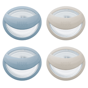 Schnuller MommyFeel, 0-9 Monate, blau/grau, 4 Stück