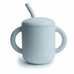 Trinklernbecher mit Trinkhalm Powder Blue