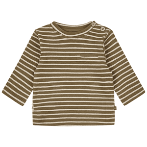 Shirt khaki gestreift