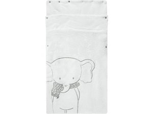 Kuschel-Multifunktionsfußsack MY SWEET ELEPHANT offwhite