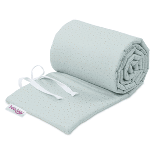 Nestchen Organic Cotton Royal passend für Modell Boxspring XXL mint Glitzerpunkte gold