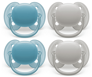 Philips  Schnuller ultra soft SCF091/17 6-18 Monate blau/grau 4 Stück
