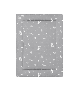 Krabbeldecke legelig 80 x 100 cm grau