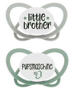 Schnuller My Butterfly Green Special Edition, Größe 1 (0-6 Monate), little brother / Pupsmaschine