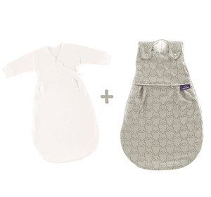 Schlafsack 3-tlg. Liebmich Kuschelhase grün