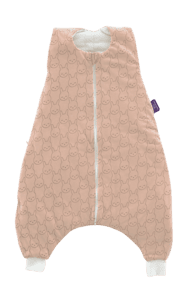 Schlafsack mit Füßen Kuschelhase beige