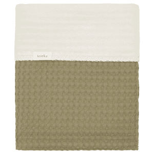 Kinderdecke cotton Fleece Amsterdam moss 100 x 150 cm