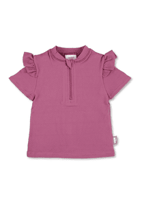 Kurzarm-Schwimmshirt Beere purpur