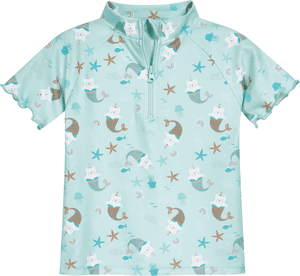 UV-Schutz Bade-Set Einhornmeerkatze mint