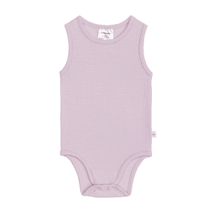 Baby Body Tencel ärmellos gerippt lila
