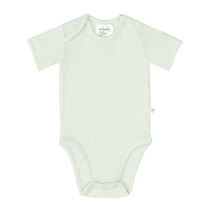 Baby Body kurzarm Tencel gerippt mint